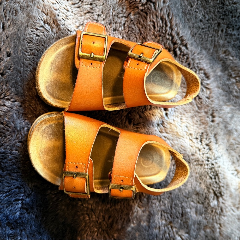 Cat & Jack Kids Sandals with Gold Accents